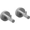 Clou Slim CL090306541 bathrobe hooks (2 pieces) brushed stainless steel