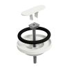 Clou CL1060300020 drain and trap connector for Flush and First wash-hand basin, matt white