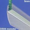 Exa-Lent Universal monsterstukje doucherubber type DS04 - 2cm lengte en geschikt voor glasdikte 5mm - 1 flap