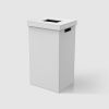Decor Walther Brownie 0937550 BROWNIE AWB wasmand met deksel kunstleder wit