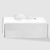 Decor Walther Nappa 0938050 NAPPA KB tissuehouder echt leer sneeuw wit