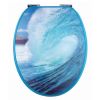 Diaqua Paris 3D 31171012 toilet seat with lid 3D motif Wave