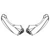 HSK E100211-5-04 afdekkapjes voor waterdorpel, wit