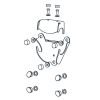 Handicare (Linido) LI2803000011 montageset t.b.v. douchezitting LI2202.200/LI2203.200 antraciet