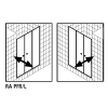 Kermi 2534919 set spatwaterdichtingen 2 x 98,5cm - 6mm