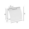 Smedbo Air AK3414 toiletrolhouder met klep chroom