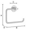 Smedbo Beslagsboden B1130 toiletrolhouder geborsteld edelstaal