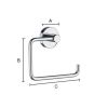 Smedbo Home HS341 toiletrolhouder mat chroom