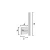 Smedbo House RX320 reserverolhouder wit