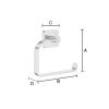 Smedbo Ice OK341 toiletrolhouder chroom