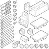 Novellini R01BE2PD2-D montageset wit 030/ chroom