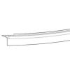 Novellini R55SPBOR01-TR horizontale afdichtingsstrip