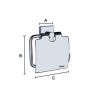 Smedbo House RK3414 toilet roll holder with cover chrome
