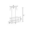 Smedbo Sideline DK3048 draadkorf voor douchekraan 25 cm chroom