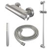 Brauer Carving 5-NG-086-1 body shower thermostatic valve SET 01 stainless steel brushed PVD