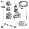 Brauer Carving 5-NG-109 thermostatische inbouw regendouche SET 13 RVS geborsteld PVD