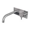 Brauer Edition 5-CE-004-B5 inbouw wastafelmengkraan met gebogen uitloop en afdekplaat model B1 chroom