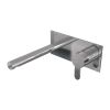 Brauer Edition 5-CE-004-S4 inbouw wastafelmengkraan met rechte uitloop en afdekplaat model D1 chroom