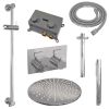 Brauer Edition 5-CE-177 thermostatische inbouw regendouche met drukknoppen SET 66 chroom