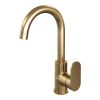 Brauer Edition 5-GG-003-R1 high body basin mixer with swivel round spout model C gold brushed PVD