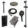 Brauer Edition 5-S-072 thermostatische inbouw regendouche 3-weg omstelling SET 47 mat zwart