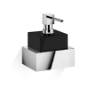 Decor Walther Brick 0595005 BK WSP N zeepdispenser wand chroom/ porselein zwart