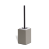 Decor Walther Brownie 0940649 BR SBG toiletborstelgarnituur mat zwart/taupe kunstleer