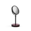 Decor Walther Crystal 0942197 KR KSA vergrootspiegel 1x en 5x rich burgundy crystal/ mat zwart