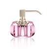 Decor Walther Kristall 0939161 KR SSP zeepdispenser Crystal roze glas - geborsteld nikkel