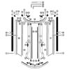 Sphinx VarioPlus 2537361 ( L43357 ) linker glasbevestiging t.b.v. rails chroom