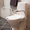 Etac Supporter 803031122 Toilettensitz mit Deckel und Armlehnen weiß