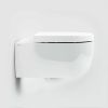 Clou Hammock CL0401060 Randlose 56cm Wandtoilette mit Toilettensitz glänzend weiß