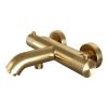 Brauer Carving 5-GG-085-2 body bath shower thermostatic mixer SET 02 gold brushed PVD