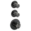 Brauer Edition 5-GM-025 thermostatische inbouw regendouche SET 05 gunmetal geborsteld PVD