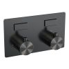 Brauer Edition 5-GM-166 thermostatische inbouw regendouche met drukknoppen SET 55 gunmetal geborsteld PVD