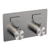 Brauer Edition 5-NG-208 thermostatische inbouw badkraan met drukknoppen SET 03 RVS geborsteld PVD