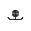 Geesa Opal Brushed Metal Black 917215-09 handdoekhaak dubbel zwart metaal geborsteld