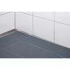 Blanke Aqua Keil Wall 8402856080R gradient edge profile 2000x8x40mm right Stainless steel satin black