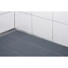 Blanke Aqua Keil Wand 8402856125R afsluitprofiel 2000x12,5x40mm rechts mat zwart