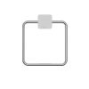 Geesa Topaz Chrome 917904-02-A handdoekring chroom