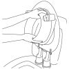 Pressalit Dania R43000 toiletzitting 50mm verhoogd met deksel met spatscherm wit
