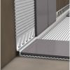 Blanke Aqua Keil Wall 8402851110L gradient edge profile 2000x11x40mm left Stainless steel satin white