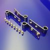 Pressalit A9118 fastening set with screws, stainless steel