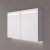 Hipp Design SPK 52160 luxe spiegelkast met horizontale LED banen en indirecte LED onder 160x70x14cm