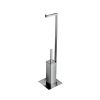Inda Divo A3386ABZ multifunctionele standaard toiletrol- en toiletborstelhouder verbronsd