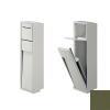 Inda MY Secret A8086AVF inbouwnis met toiletrolhouder en toiletborstelgarnituur 190x660mm mat verde felce