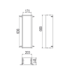Inda MY Secret VT00301000 subframe voor A8085A en A8085B inbouwnis