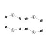 Huppe Alpha 2 - Classics 2 - X1 Flex, 032795 set wieltjes, boven/onder, 8 stuks