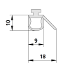 Kermi 2534095 set van 3 spatwaterdichtingen