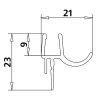 Kermi 2534919 set spatwaterdichtingen 2 x 98,5cm - 6mm